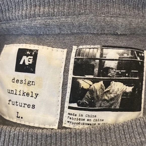 Design unlikely futures Grey Crewneck Sweater